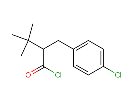 Molecular Structure of 110577-61-2 (2-(4-chlorobenzyl)-3,3-dimethylbutanoyl chloride)