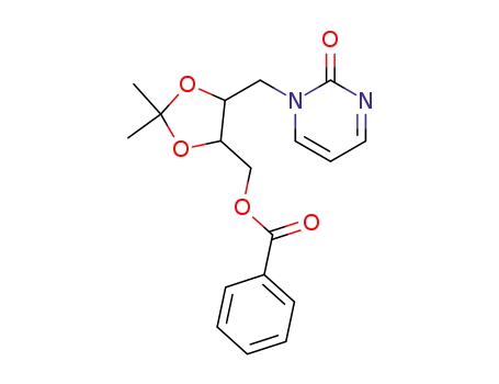 Benzoic acid 2,2-dimethyl-5-(2-oxo-2H-pyrimidin-1-ylmethyl)-[1,3]dioxolan-4-ylmethyl ester