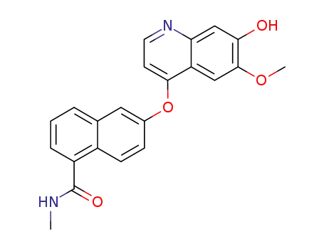 6-(7-hydroxy-6-methoxyquinolin-4-yloxy)-N-methyl-1-naphthamide