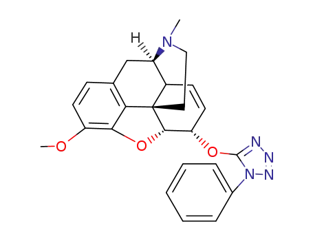 3-methoxy-17-methyl-6-[(1-phenyl-1H-tetrazol-5-yl)oxy]-7,8-didehydro-4,5-epoxymorphinan