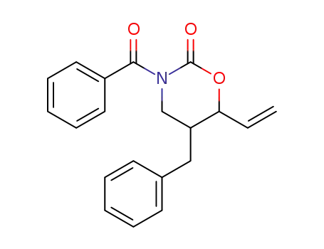 2H-1,3-Oxazin-2-one, 3-benzoyl-6-ethenyltetrahydro-5-(phenylmethyl)-,
cis-