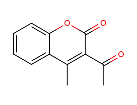 Molecular Structure of 17451-00-2 (3-Acetyl-4-methyl-2H-1-benzopyran-2-one)