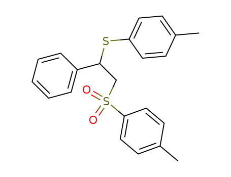 Molecular Structure of 19062-76-1 ((1-phenyl-2-tosylethyl)-(p-tolyl)sulfane)