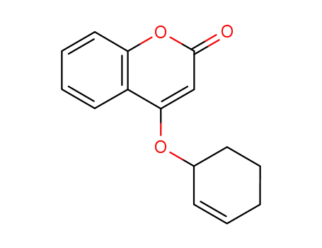 2H-1-Benzopyran-2-one, 4-(2-cyclohexen-1-yloxy)-