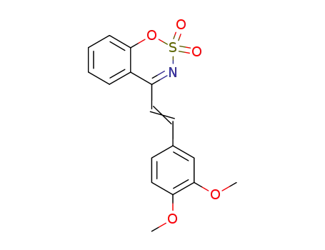 4-[(E)-2-(3,4-Dimethoxy-phenyl)-vinyl]-benzo[e][1,2,3]oxathiazine 2,2-dioxide