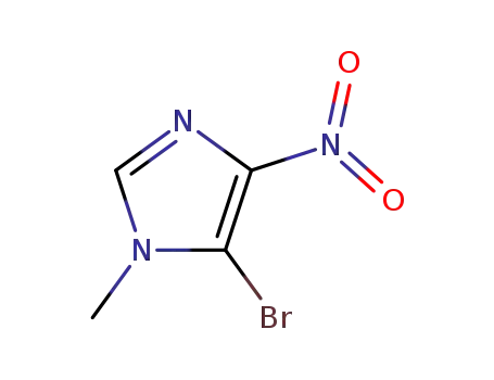 Molecular Structure of 933-87-9 (1-methyl-5-bromo-4-nitroimidazole)