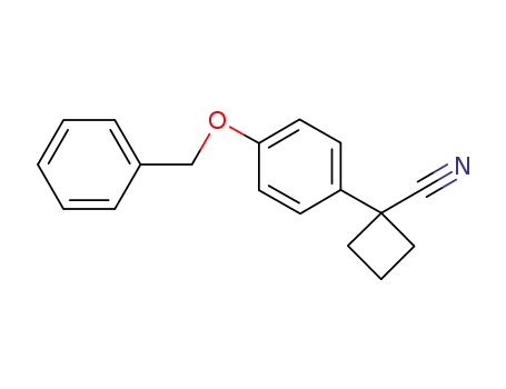 Molecular Structure of 626603-28-9 (1-(4-(benzyloxy)phenyl)cyclobutanecarbonitrile)