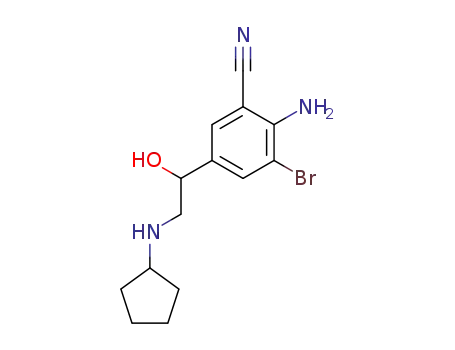Benzonitrile, 2-amino-3-bromo-5-[2-(cyclopentylamino)-1-hydroxyethyl]-
