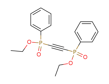 Molecular Structure of 78605-32-0 (Phosphinic acid, 1,2-ethynediylbis[phenyl-, diethyl ester)