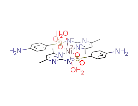 Molecular Structure of 84812-74-8 (Ni(H<sub>2</sub>O)2(C<sub>12</sub>H<sub>13</sub>N<sub>4</sub>O<sub>2</sub>S)2)