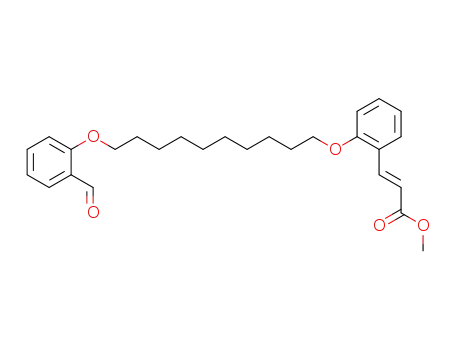 (2E)-3-<2-<10-(2-Formylphenoxy)decyloxy>phenyl>-2-propensaeure-methylester