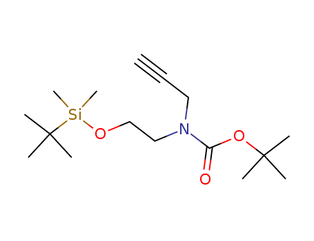 Carbamic acid,
[2-[[(1,1-dimethylethyl)dimethylsilyl]oxy]ethyl]-2-propynyl-,
1,1-dimethylethyl ester