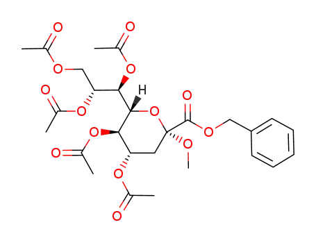 benzyl (methyl 4,5,7,8,9-penta-O-acetyl-3-deoxy-D-glycero-α-D-galacto-2-nonulopyranosid)onate