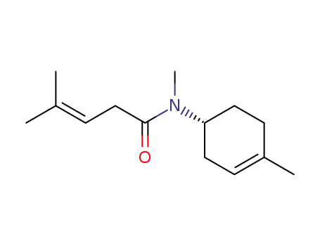 Molecular Structure of 141484-12-0 (3-Pentenamide, N,4-dimethyl-N-(4-methyl-3-cyclohexen-1-yl)-, (R)-)