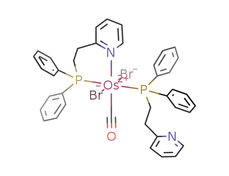 trans,trans-[OsBr<sub>2</sub>(CO)((1-diphenylphosphino)-2-(2-pyridyl)ethane-P)((1-diphenylphosphino)-2-(2-pyridyl)ethane-P,N)]