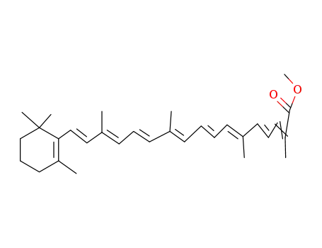 Molecular Structure of 4273-73-8 (METHYLBETAAPO8CAROTENATE)