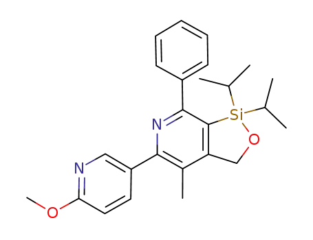 1,1-diisopropyl-5-(6-methoxypyridin-3-yl)-4-methyl-7-phenyl-1,3-dihydro-[1,2]oxasilolo[3,4-c]pyridine