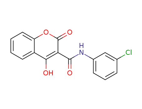 Molecular Structure of 51483-00-2 (N-(3-chlorophenyl)-2-hydroxy-4-oxo-4H-chromene-3-carboxamide)