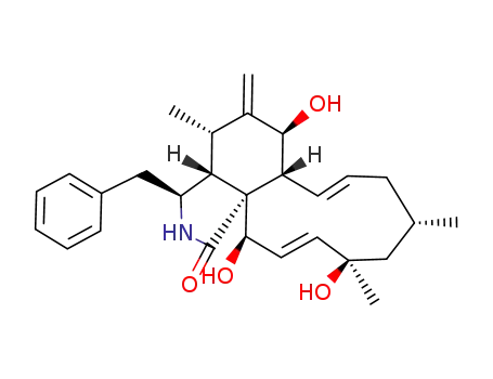 Molecular Structure of 53760-20-6 (CYTOCHALASIN J)