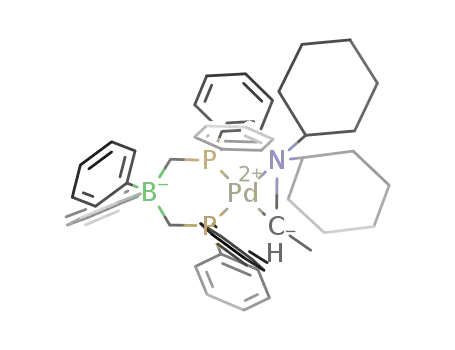 [Ph2B(CH2PPh2)2]Pd(N,C:η2-NCy2CHCH3)