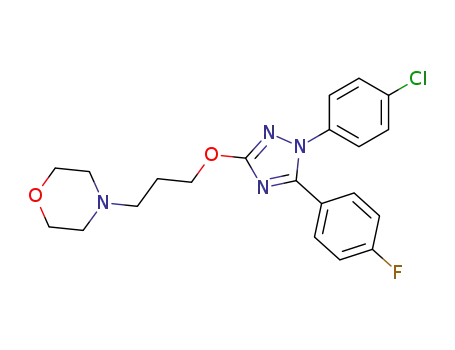 4-{3-[1-(4-Chloro-phenyl)-5-(4-fluoro-phenyl)-1H-[1,2,4]triazol-3-yloxy]-propyl}-morpholine