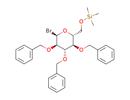 2,3,4-tri-O-benzyl-6-O-trimethylsilyl-α-D-glucopyranosyl bromide