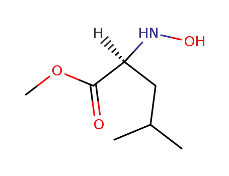 Molecular Structure of 53957-43-0 (L-Leucine, N-hydroxy-, methyl ester)