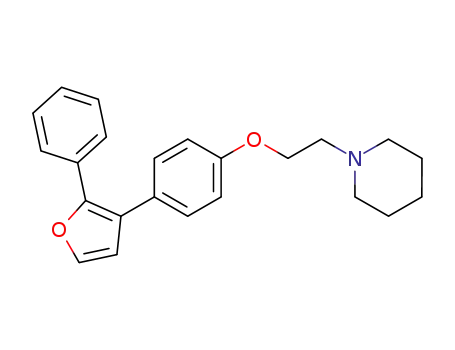 1-{2-[4-(2-Phenyl-furan-3-yl)-phenoxy]-ethyl}-piperidine
