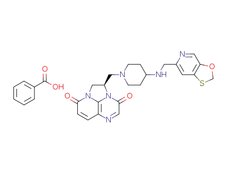 (2R)-2-({4-[([1,3]oxathiolo[5,4-c]pyridin-6-ylmethyl)amino]-1-piperidinyl}methyl)-1,2-dihydro-3H,8H-2a,5,8a-triazaacenaphthylene-3,8-dione benzoate