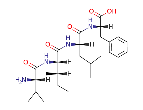 Molecular Structure of 113965-80-3 (L-Phenylalanine, N-[N-(N-L-valyl-L-isoleucyl)-L-leucyl]-)