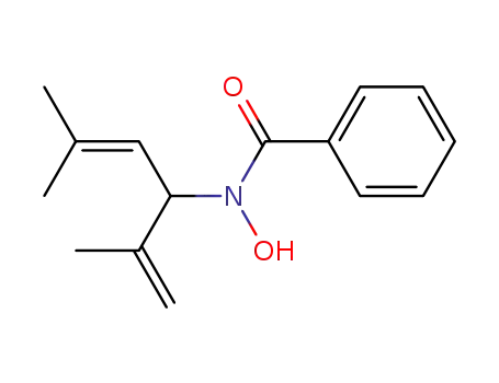 Molecular Structure of 97476-44-3 (N-(2,5-dimethylhexa-1,4-dien-3-yl)benzohydroxamic acid)