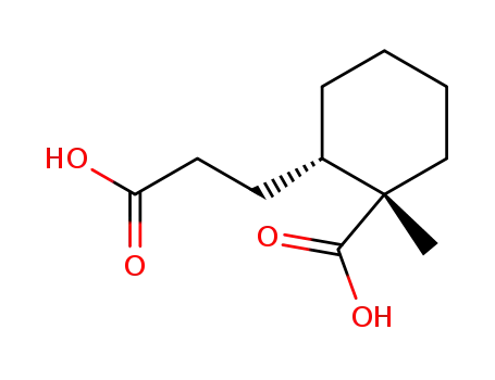 (+/-)-3-(2<i>c</i>-carboxy-2<i>t</i>-methyl-cyclohex-<i>r</i>-yl)-propionic acid