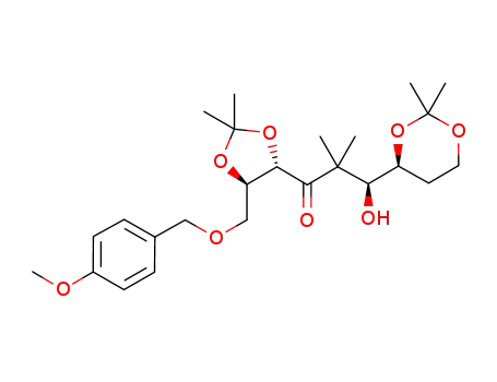3-((S)-2,2-dimethyl-1,3-dioxan-4-yl)-3-hydroxy-1-((4S,5R)-5-((4-methoxybenzyloxy)methyl)-2,2-dimethyl-1,3-dioxolan-4-yl)-2,2-dimethylpropan-1-one