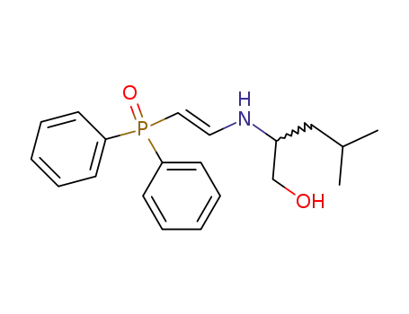 2-[(E)-2-(Diphenyl-phosphinoyl)-vinylamino]-4-methyl-pentan-1-ol