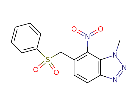 1-Methyl-7-nitro-6-(phenylsulfonylmethyl)benzotriazol