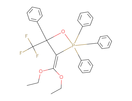 Molecular Structure of 81002-29-1 (1,2-Oxaphosphetane,
3-(diethoxymethylene)-2,2-dihydro-2,2,2,4-tetraphenyl-4-(trifluoromethyl
)-)