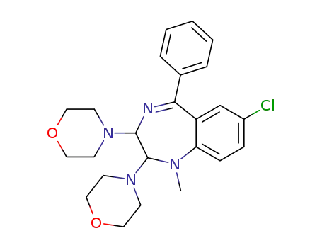 7-Chloro-1-methyl-2,3-di-morpholin-4-yl-5-phenyl-2,3-dihydro-1H-benzo[e][1,4]diazepine