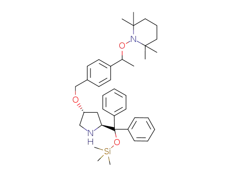 1-(1-{4-[(3R,5S)-5-(diphenyltrimethylsilyloxymethyl)pyrrolidin-3-yloxymethyl]phenyl}ethoxy)-2,2,6,6-tetramethylpiperidine