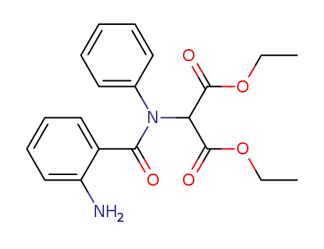 Molecular Structure of 63931-43-1 (Propanedioic acid, [(2-aminobenzoyl)phenylamino]-, diethyl ester)