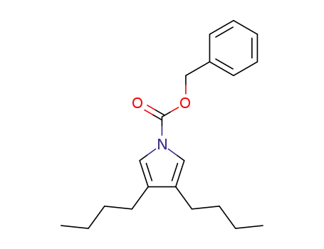 Molecular Structure of 82471-60-1 (1H-Pyrrole-1-carboxylic acid, 3,4-dibutyl-, phenylmethyl ester)