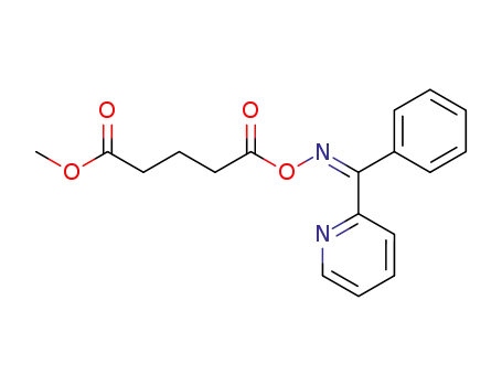 Pentanoic acid, 5-oxo-5-[[(phenyl-2-pyridinylmethylene)amino]oxy]-,
methyl ester