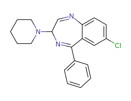 7-Chloro-5-phenyl-3-piperidin-1-yl-3H-benzo[e][1,4]diazepine
