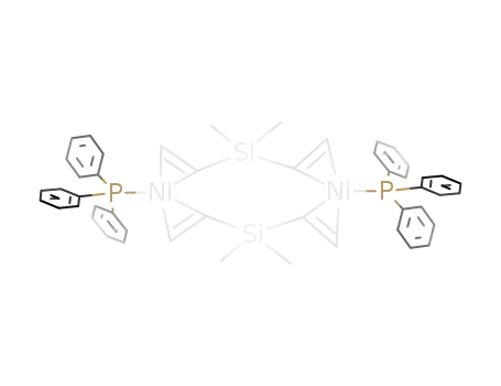 Molecular Structure of 191596-03-9 (bis[(divinyldimethylsilane)(triphenylphosphine)nickel<sup>(0)</sup>])