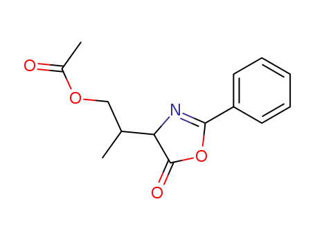 4-(2-acetoxy-1-methyl-ethyl)-2-phenyl-4<i>H</i>-oxazol-5-one