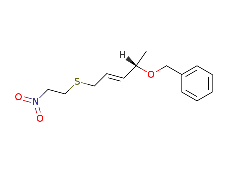 (S)-4-benzyloxy-1-(2-nitroethylthio)-(E)-2-pentene