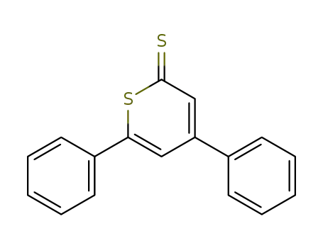 Molecular Structure of 842-62-6 (2H-Thiopyran-2-thione, 4,6-diphenyl-)