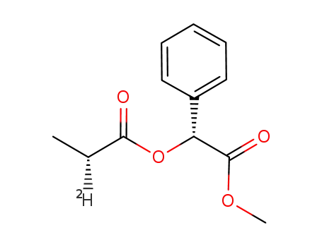 (2R,2'S)-2-(1-oxopropoxy-2-d)-2-phenylacetic acid methyl ester
