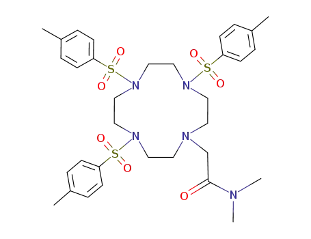 1-(N,N-dimethylcarbamoylmethyl)-4,7,10-tris-(4-tolylsulphonyl)-1,4,7,10-tetraazacyclododecane