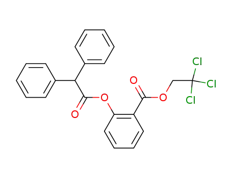 Molecular Structure of 88875-61-0 (Benzeneacetic acid, a-phenyl-,
2-[(2,2,2-trichloroethoxy)carbonyl]phenyl ester)