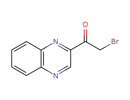 Molecular Structure of 35970-57-1 (2-BROMO-1-(2-QUINOXALINYL)-1-ETHANONE,97%)